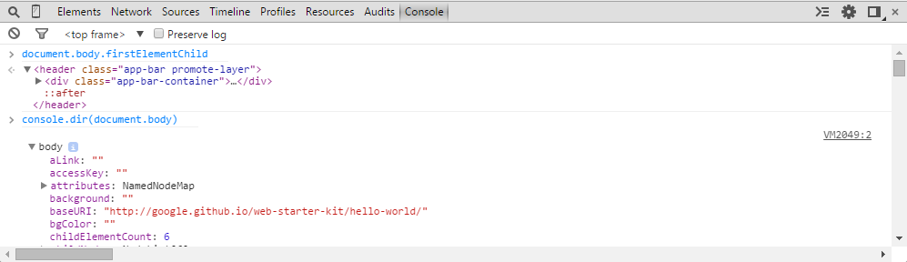 Consola de Javascript